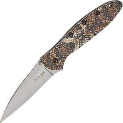 Kershaw LEEK ALUM SNAKE/SIL 14C28N, Aluminum, Linerlock K-1660SNAKE