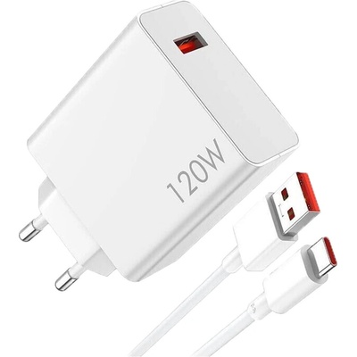 Xiaomi 120W HyperCharge Combo (Type-A)+ USB C Cable (TKACHXIAOMIBHR9462EU)