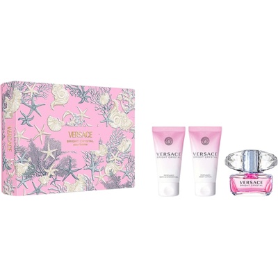 Versace Bright Crystal Gift Set - EDT 50 ml + Shower Gel 50 ml + Body Lotion 50 ml за жени