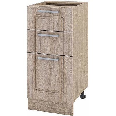 ИРИМ Долен кухненски шкаф с три чекмеджета Сити МФ-Сонома-02-77 40 см ляв