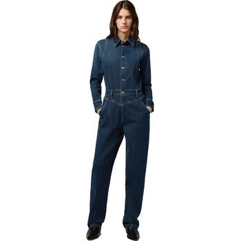 WRANGLER Гащеризон Wrangler Western Regular Fit long sleeve jumpsuit - Blue (Rustic Rinse)