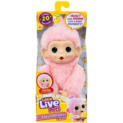 Zvířátko Little Live Pets My Baby Mini Růžová opička