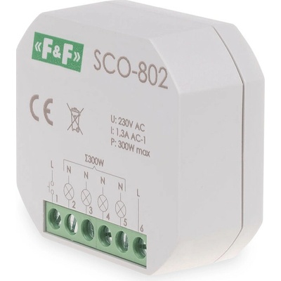 SCO-802 - Stmievač osvetlenia s pamäťou, 230V; 1,3A, 300W