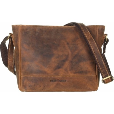 Greenburry kožená crossbody vintage kabelka 1532-2 hnedá