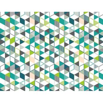 Image 1 of BISK ЗАВЕСА ЗА БАНЯ ТЕКСТИЛ 180х200 ЦВЕТЕН РОМБ (71106878)