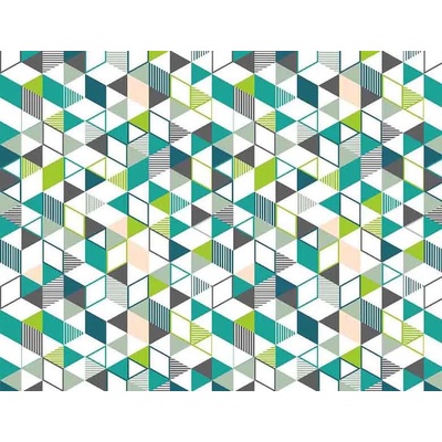 BISK ЗАВЕСА ЗА БАНЯ ТЕКСТИЛ 180х200 ЦВЕТЕН РОМБ (71106878)