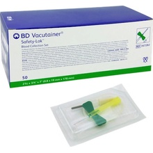 BD Vacutainer® Safety-LokTM oberová ihla modrá 23 G 0,6 mm x 19 mm x 178 mm 50 ks