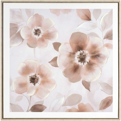 Obraz na stenu 60x60 cm v drevenom ráme – svetlobéžový