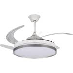 Kanlux 46372 - димируемо LED осветително тяло с вентилатор PLAVE LED/36W/230V CCT сребристо/бяло + дистанционно управление (KX2736)