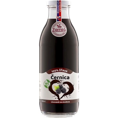 Zamio 100% ovocná šťava Černica 0,5 l