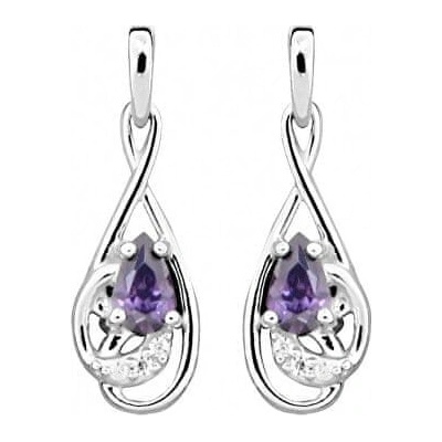 Silver Cat s amethystovým zirkonem SC403