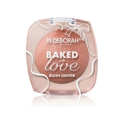 Deborah Milano Baked with Love Blush Lighter Zapečená tvářenka a rozjasňovač 03 Natural Bronze warm)16,5 g