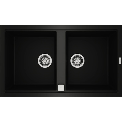 Teka Nova 90 B-TG 2B M. 1032. ЧЕ Гранитна мивка, автоматичен клапан, за шкаф 90 см (M.1032.ЧЕ)