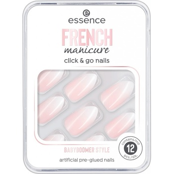Essence French Manicure Click & Go Nails umělé nehty 02 Babyboomer Style 12 ks