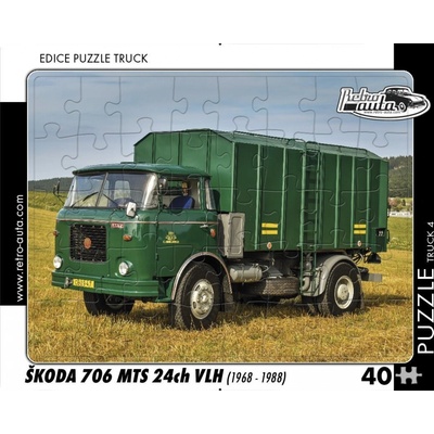 RETRO-AUTA TRUCK č.4 Škoda 706 MTS 24ch VLH 1968-1988 40 dílků