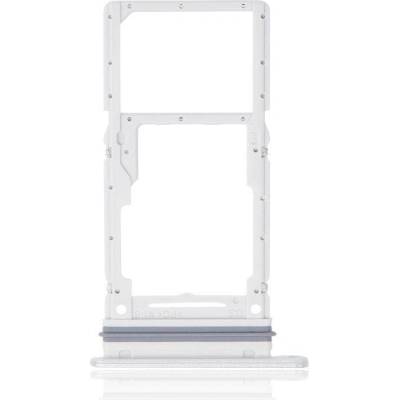 Držák (šuplík) SIM Samsung A336 Galaxy A33 5G white (silver)