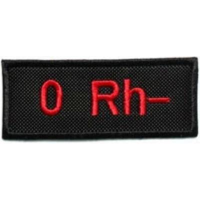 TXR Moto nášivka s krevní skupinou 0 Rh-