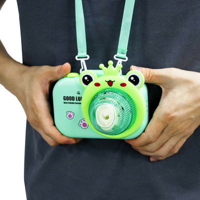 Aga4Kids Detský fotoaparát s bublifukom Zelený