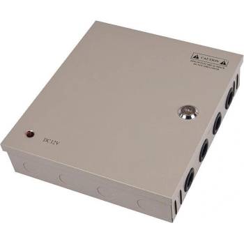 Bravas Захранващ блок 12v 10a 9 канала със защита, метална кутия (pa83)