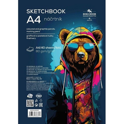 Koh i noor 9920 náčrtník A4 80 g/m2 40 listů
