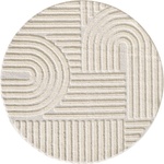 Ayyildiz Кремав кръгъл килим ø 120 cm Art - Ayyildiz Carpets (ART1201201121CREAM)