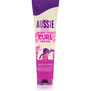 Aussie Bouncy Curls Work That Curl bezoplachový krém pre vlnité a kučeravé vlasy 160 ml