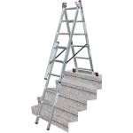 KRAUSE Трираменна алуминиева стълба със стълбищна функция KRAUSE CORDA 3x6 (05033369)