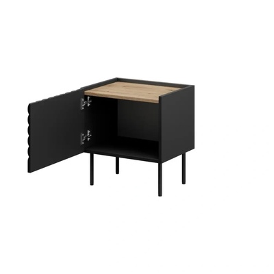Cama meble Onda нощно шкафче 2 бр. 50х40х54 черен (5903815009044)