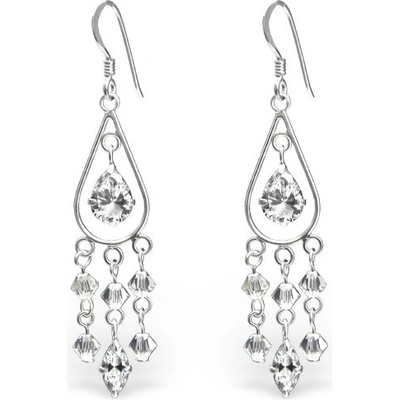 All4Silver strieborné náušnice kvapka visiace M4601-A4S