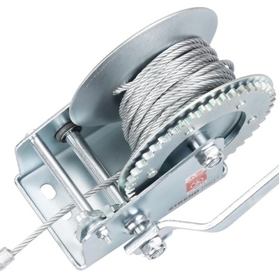 Naviják Strend Pro HW-100-800, račňový, ručný, oceľové lano L-10 m/4.8 mm, max. 800 kg