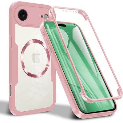 Techsuit Калъф за iPhone 17 Air - ColorVerse 360 MagSafe Series + Screen Protector - Розов