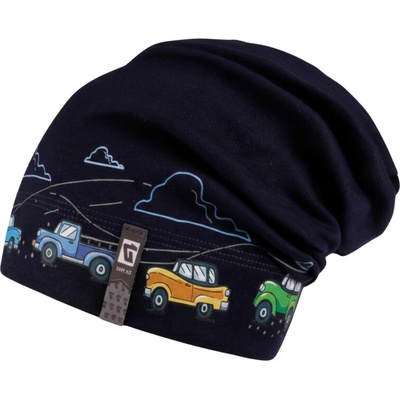 Dráče Chlapecká bavlněná ČEPICE B14 tm.modrá Pepe