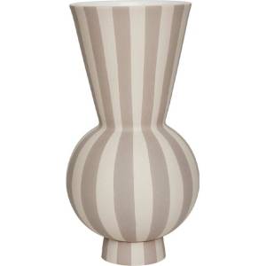 OYOY Living Design Бежова глинена ръчна изработка ваза (височина 28 cm) Toppu - OYOY Living Design (L301174)