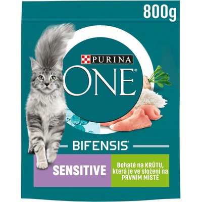 Purina ONE SENSITIVE s morkou a ryžou 0,8 kg