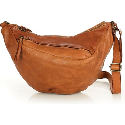 Mazzini Marco dámska kožená taška cez rameno camel v259b
