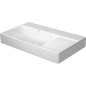 Duravit DuraSquare - Умивалник 80х47 см, ляв, DuraCeram, алпийско бяло 2348800070 (2348800070)