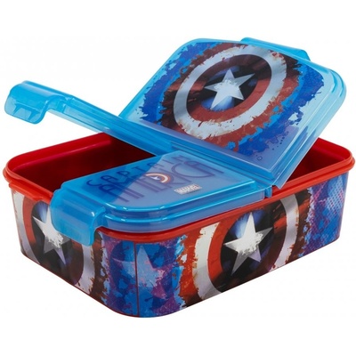 Stor delený plastový box na desiatu Avengers 16910