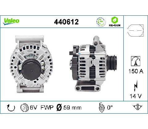 Alternátor VALEO 440612