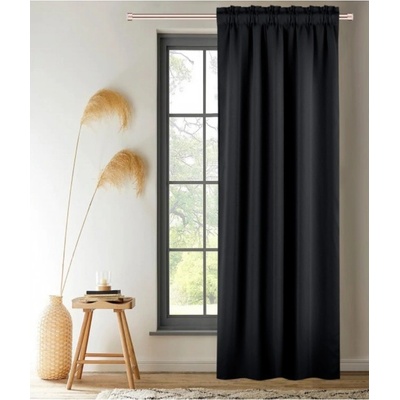BytoTex Zatemňovací závěs na pásce Joana 140x250 cm, černý (cena za 1 kus)
