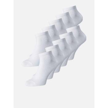 Jack and Jones Мъжки чорапи Jack and Jones 10 Pack Quarter Socks Mens - White