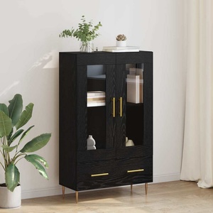 vidaXL Висок шкаф с чекмедже Черния дъб 69, 5 x 31 x 115 см (882516)