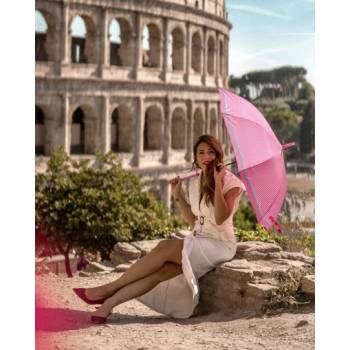 Дамски неавтоматичен чадър Perletti 26048