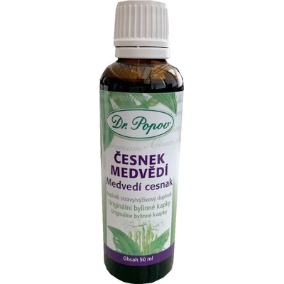 Dr. Popov Česnek medvědí bylinné kapky doplněk stravy 50 ml