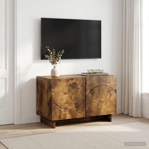 vidaXL ТВ стойка 60 x 34.5 x 40 cm Опушен дъб Инженерна дървесина (8011563)