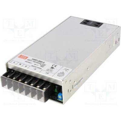 MEAN WELL HRP-300-5 Napájecí zdroj: spínaný; k vestavbě,modulový; 300W; 5VDC; 60A