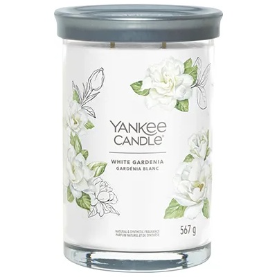 Yankee Candle White Gardenia голяма чаша с надпис 567 гр
