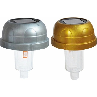 Víčko solární na hřbitovní svíčku 72 mm mix barev