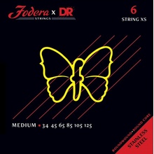 DR Fodera Nickel 6 Medium XS 34125