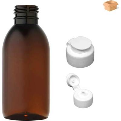 Tera plastová lahvička hnědás bílým dávkovacím víčkem 150 ml 260 ks