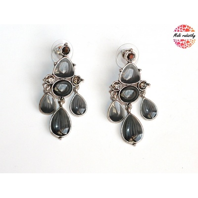 Fashion Jewerly Ethnic grey drops 118